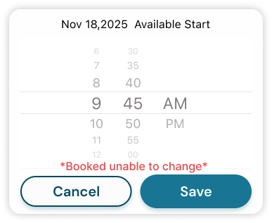 Time picker with fine-grained increments similar to the Apple Clock app